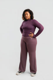 Legging Wide Flare Mauve